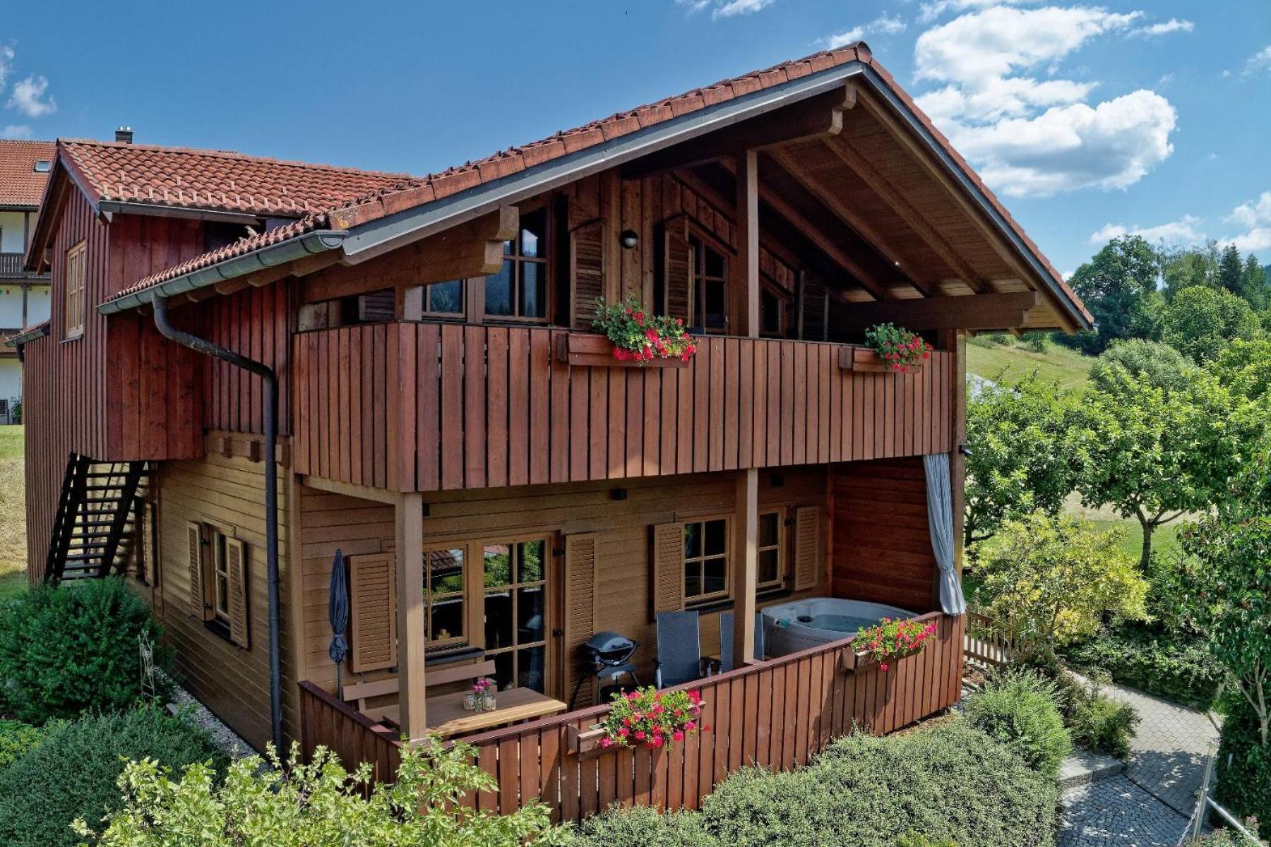 Ferienwohnungen Holzferienhaeuser Leithenwald ซวีเซิล ภายนอก รูปภาพ