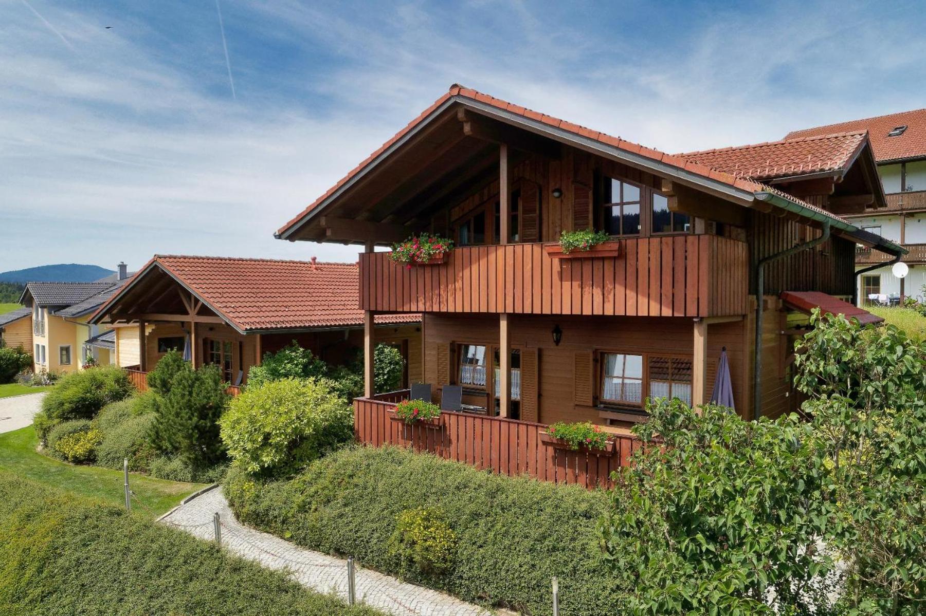 Ferienwohnungen Holzferienhaeuser Leithenwald ซวีเซิล ภายนอก รูปภาพ