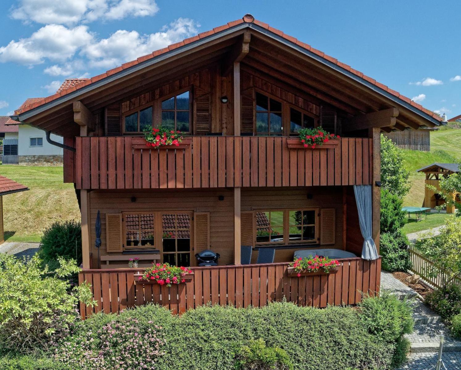 Ferienwohnungen Holzferienhaeuser Leithenwald ซวีเซิล ภายนอก รูปภาพ